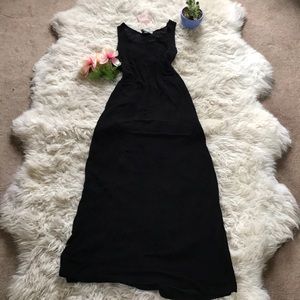 Black maxi dress